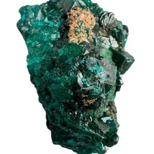 Dioptase cluster with malachite, likasi drc mineral specimen, green crystals on matrix, premium specimen, rare minerals, metaphysical item
