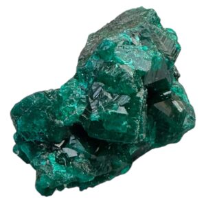 Dioptase crystal cluster from congo, raw green mineral specimen, natural matrix crystal, healing heart chakra crystal, collector gift