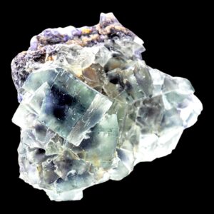 Fluorite crystal cluster, natural cubic fluorite, raw fluorite for collectors, fluorite on matrix, display crystal for home decor