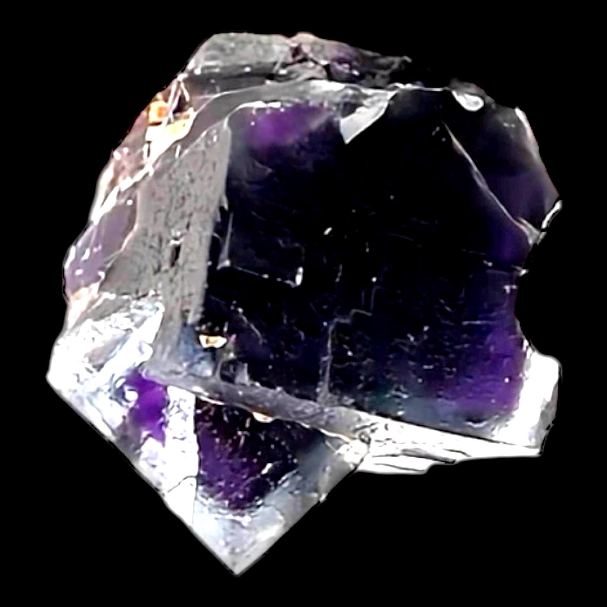 Fluorite crystal cube on matrix raw fluorite cluster miniature fluorite specimen natural fluorite for display collectors piece - Image 3