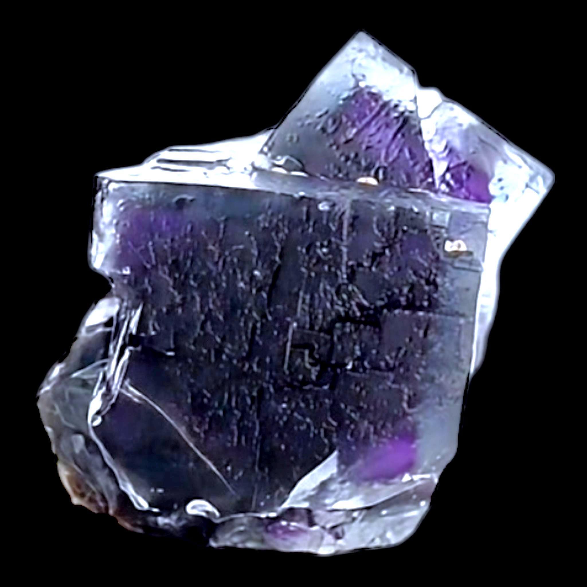 Fluorite crystal cube on matrix raw fluorite cluster miniature fluorite specimen natural fluorite for display collectors piece - Image 4