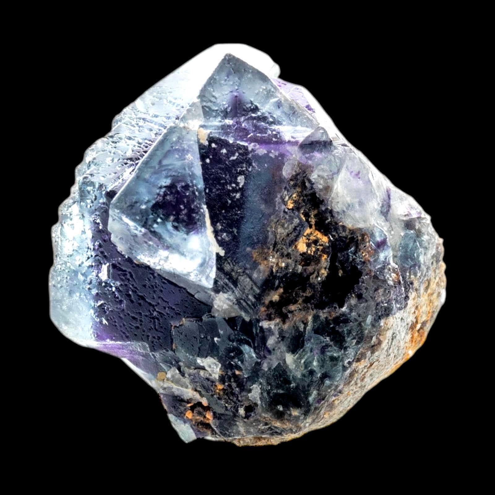 Fluorite crystal cube on matrix raw fluorite cluster miniature fluorite specimen natural fluorite for display collectors piece - Image 7