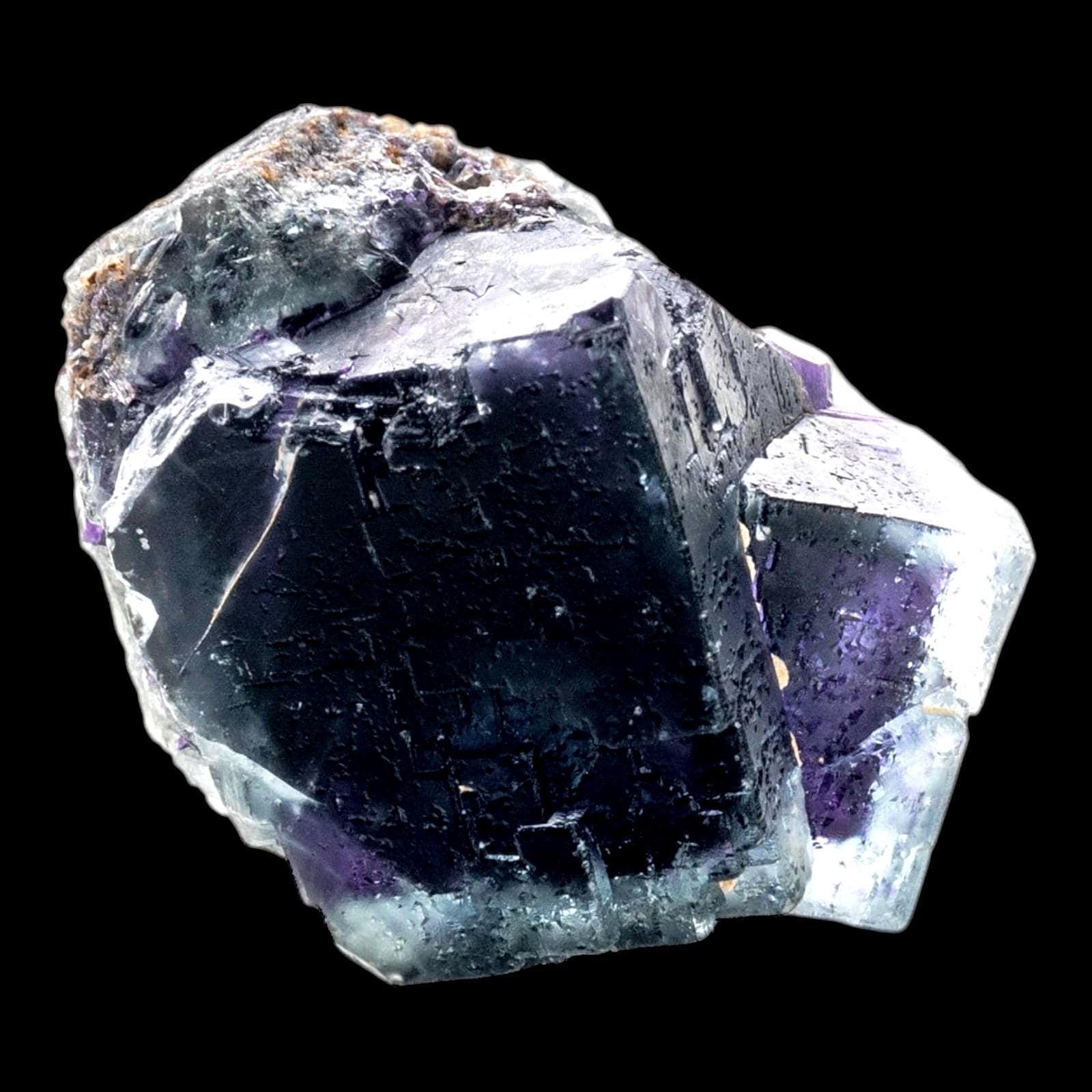 Fluorite crystal cube on matrix raw fluorite cluster miniature fluorite specimen natural fluorite for display collectors piece - Image 8