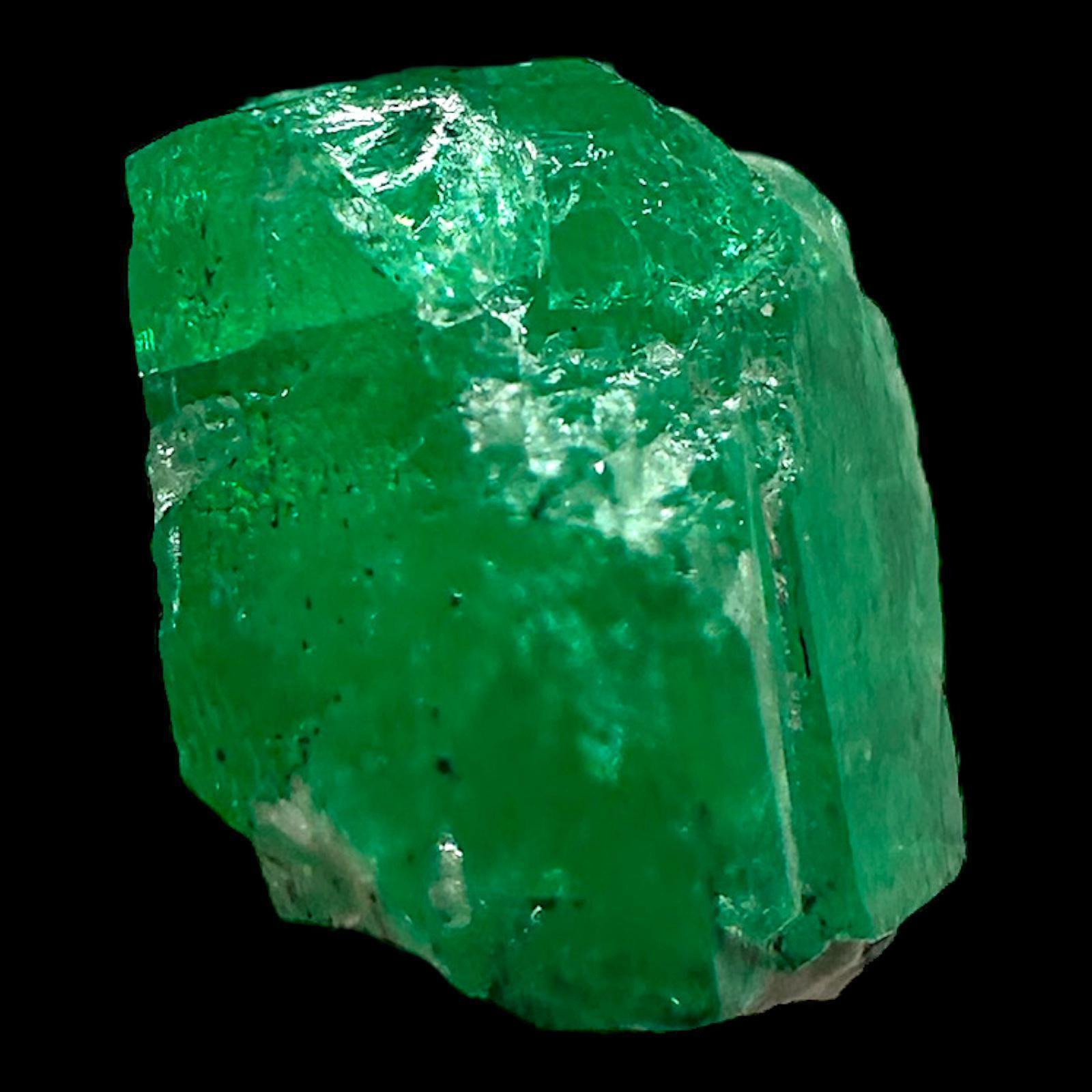 Colombian emerald raw crystal specimen natural rough emerald green raw emerald from coscuez mine - Image 2