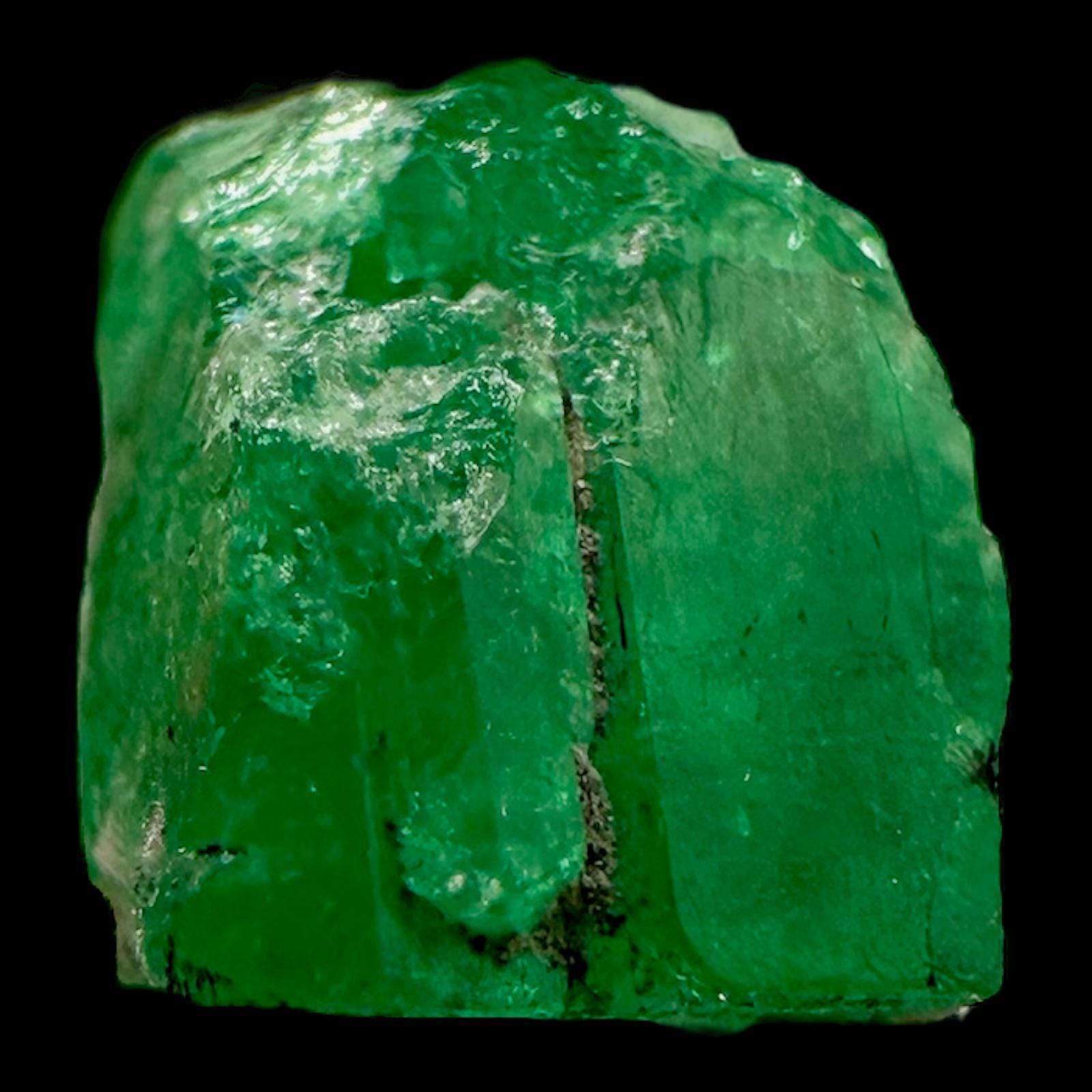 Colombian emerald raw crystal specimen natural rough emerald green raw emerald from coscuez mine - Image 4