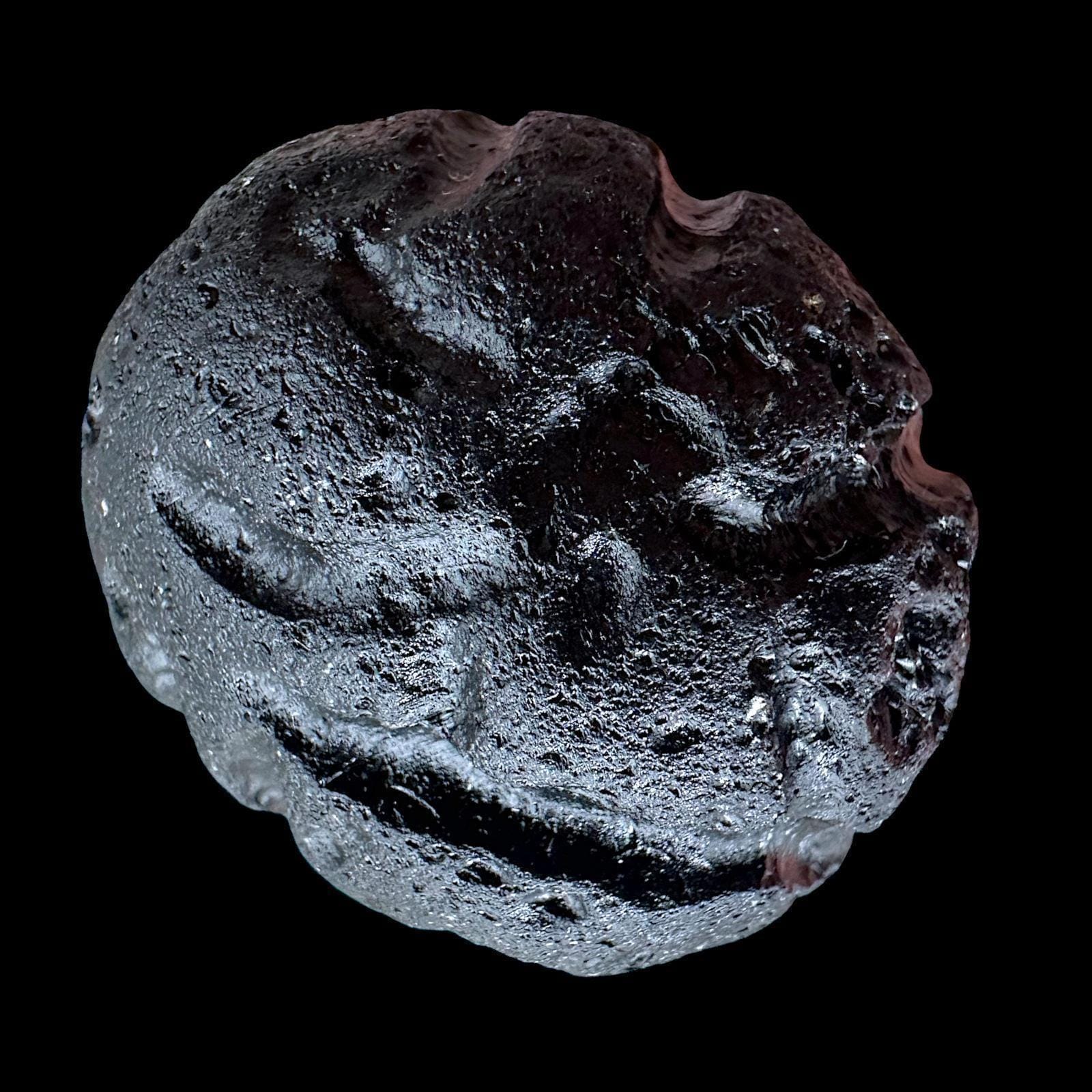 Black tektite crystal from philippines natural tektite meteorite glass raw tektite specimen moldavite alternative healing crystal