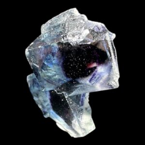Gemmy fluorite crystal, chinese twinned fluorite specimen, raw phantom fluorite, high clarity crystal, collectible display crystal