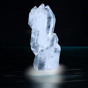 Faden quartz crystal, swiss alpine quartz specimen, natural quartz crystal for mineral collectors, clear quartz display piece