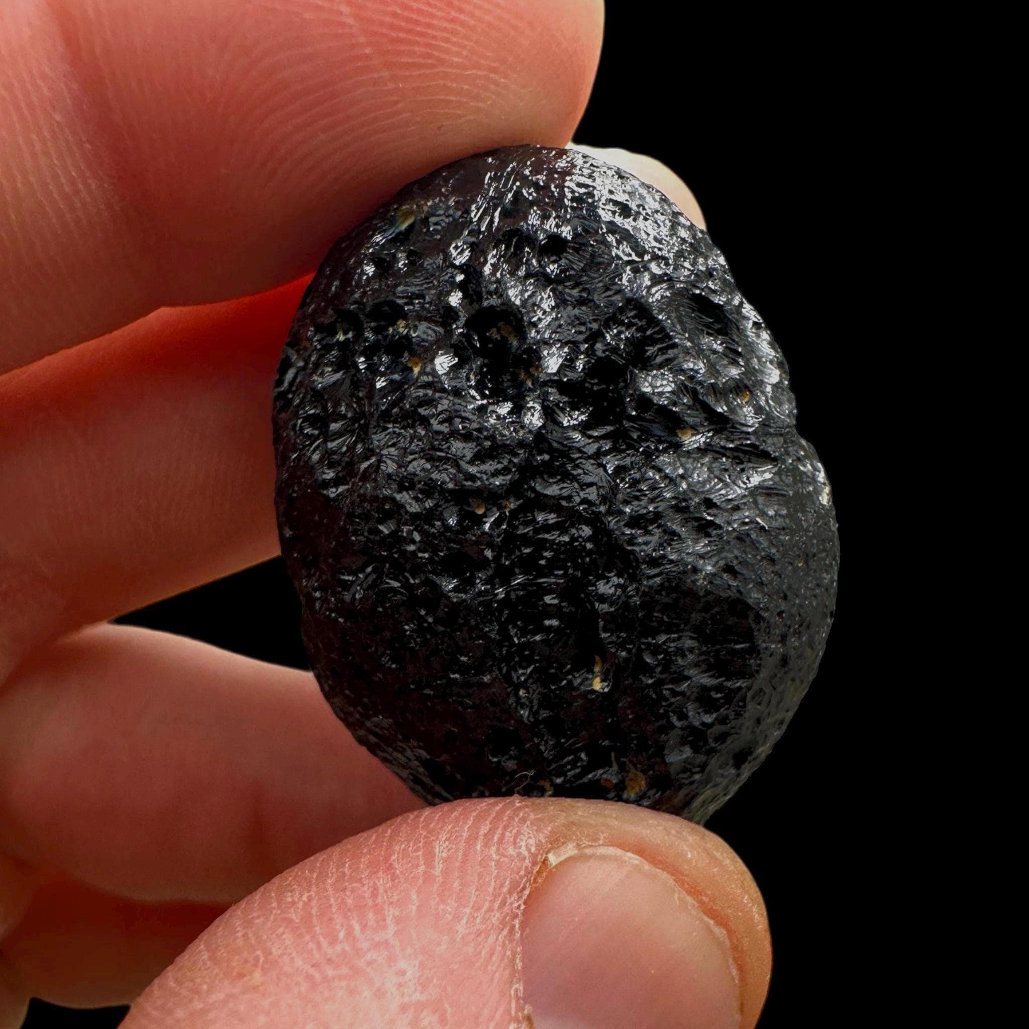 Black meteorite tektite from philippines, natural bicolite impact glass for collectors, spiritual healing or home decor - Image 7