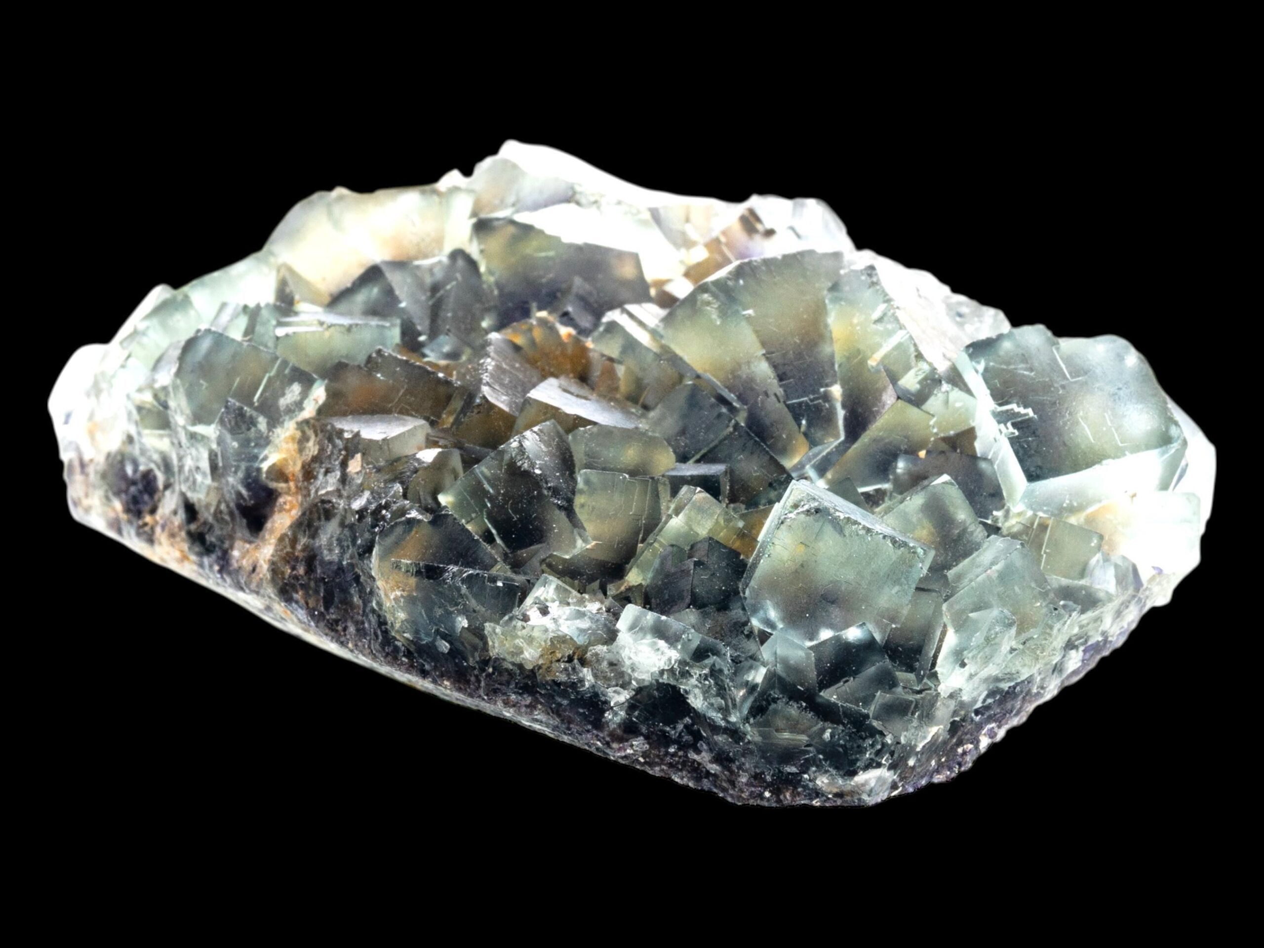 Fluorite mineral cluster, blue fluorite crystal with cubic formation, natural fluorite specimen from namibia, okorusu locality - Image 2