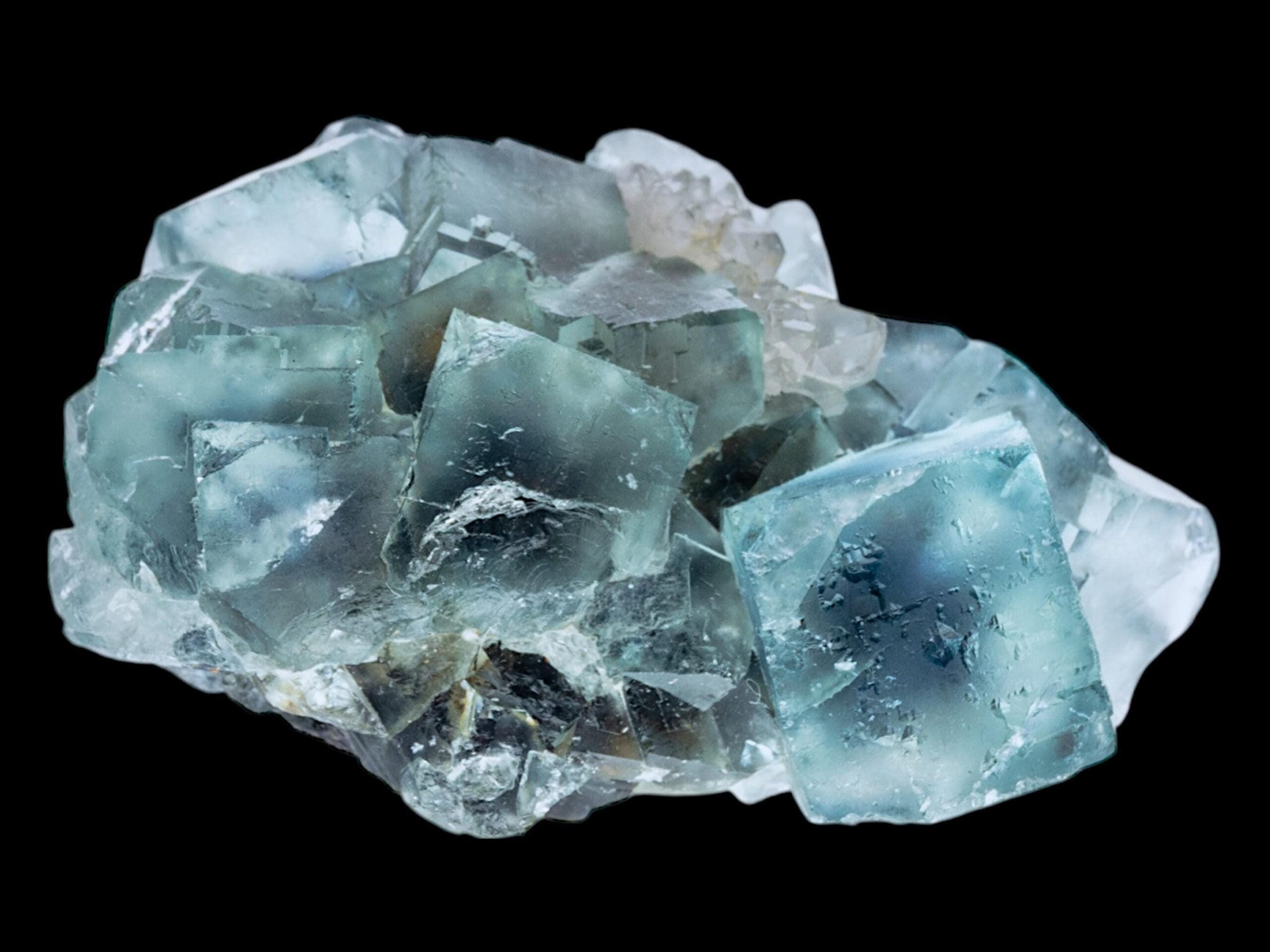 Blue fluorite crystal, fluorite mineral specimen, UV reactive fluorite, Okorusu Fluorite from Namibia - Image 2