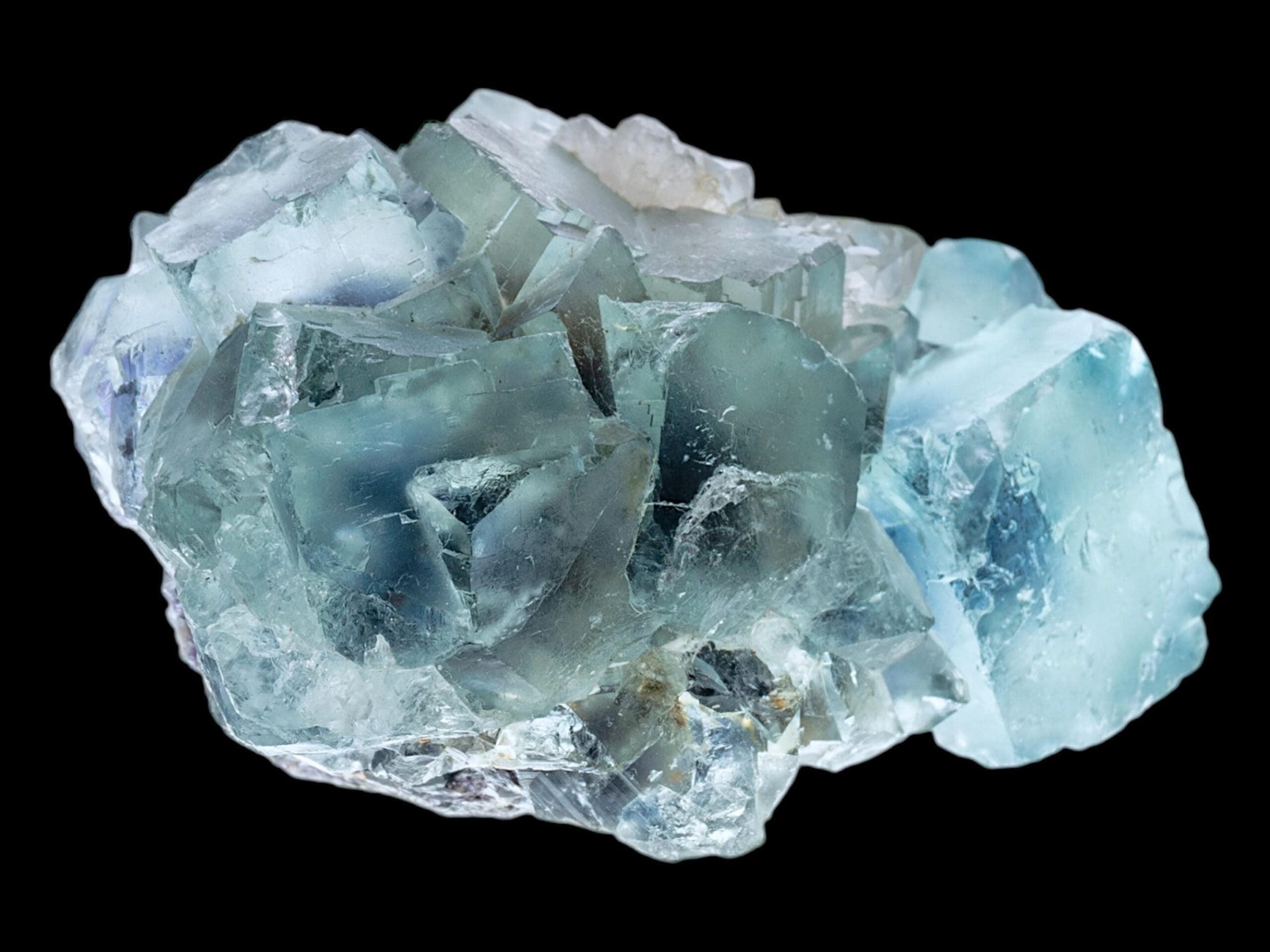 Blue fluorite crystal, fluorite mineral specimen, UV reactive fluorite, Okorusu Fluorite from Namibia - Image 3