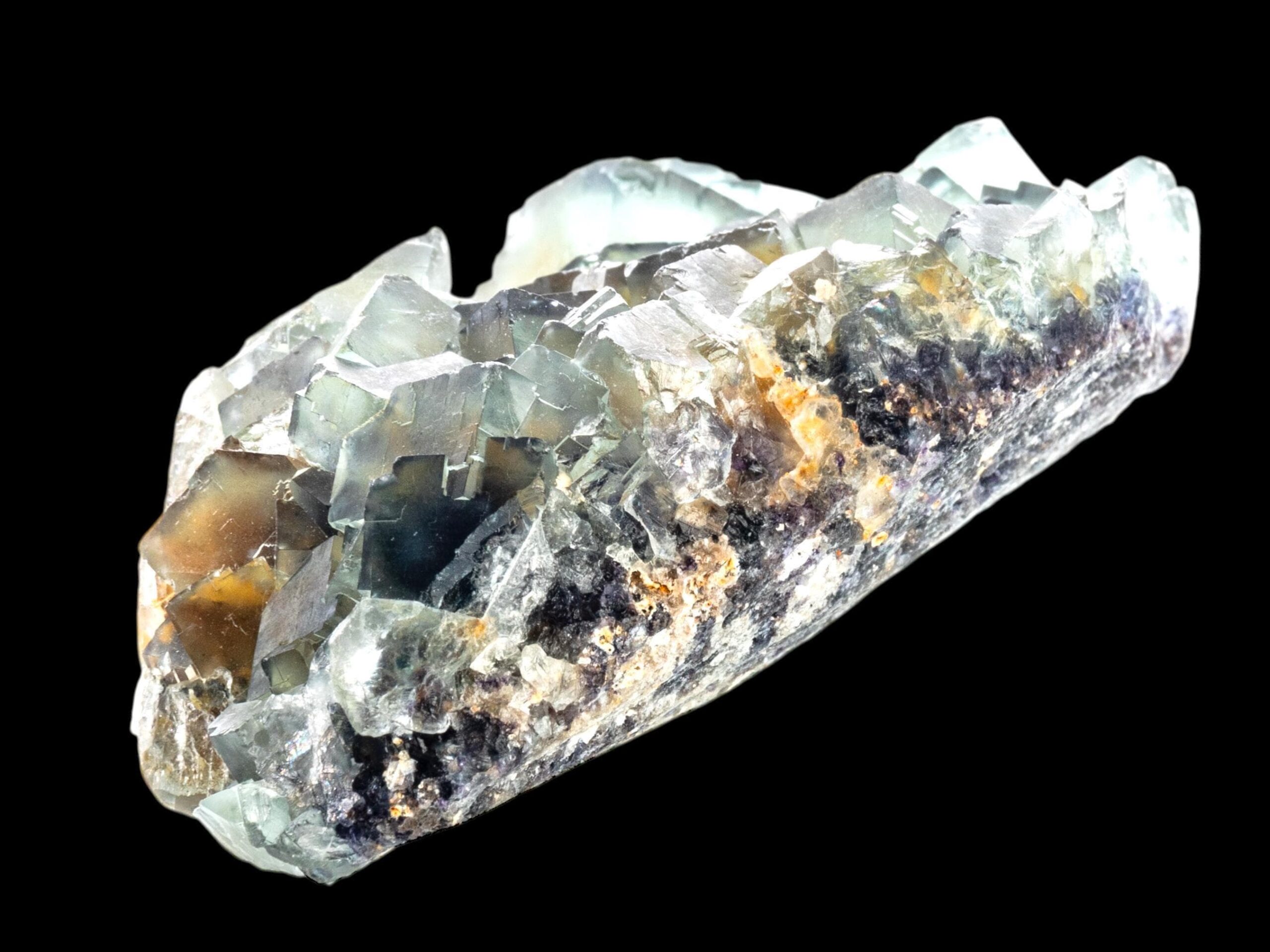 Fluorite mineral cluster, blue fluorite crystal with cubic formation, natural fluorite specimen from namibia, okorusu locality - Image 3