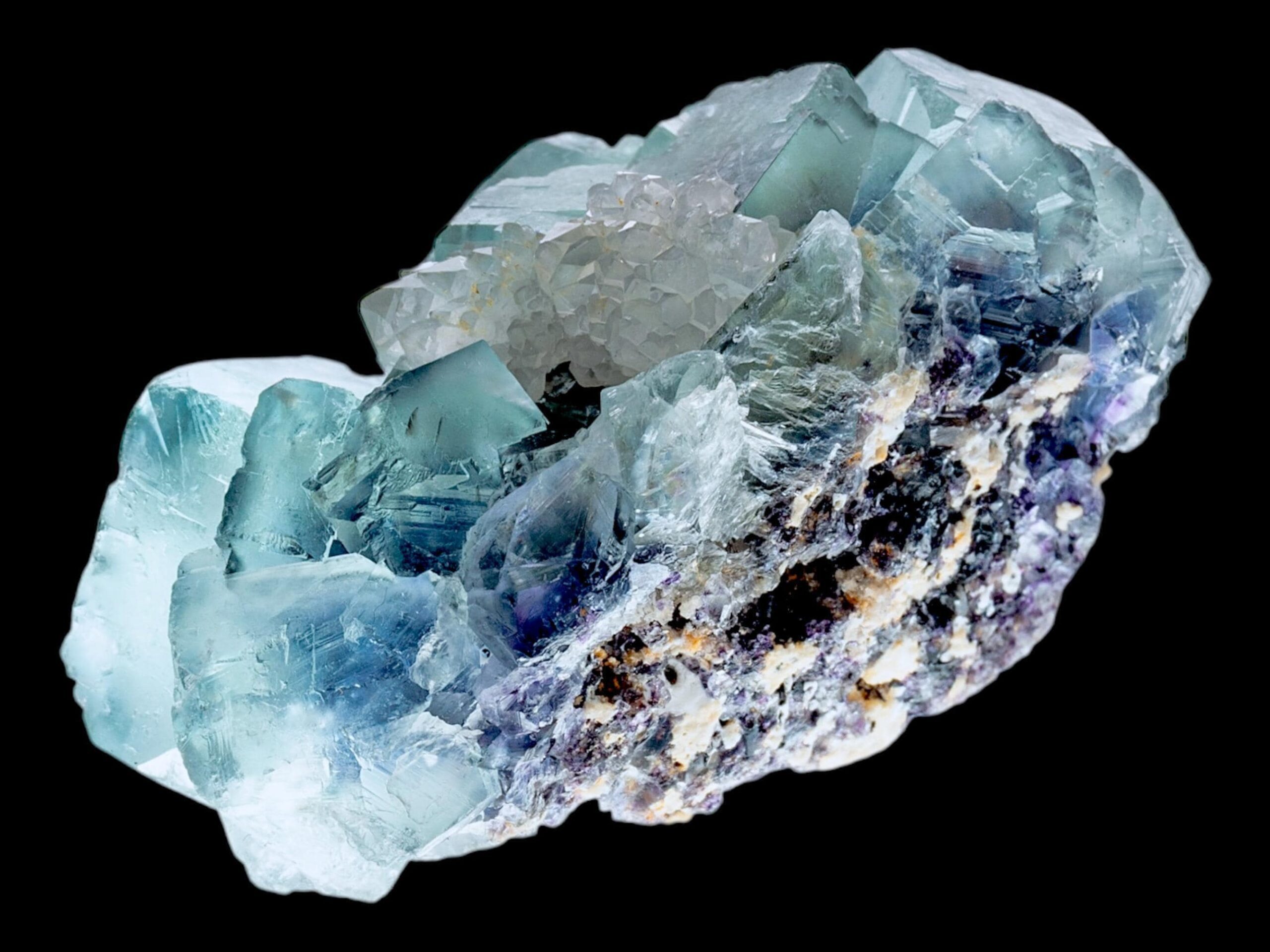 Blue fluorite crystal, fluorite mineral specimen, UV reactive fluorite, Okorusu Fluorite from Namibia - Image 7