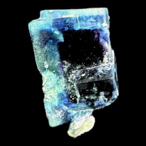 Fluorite crystal specimen with phantom zoning, natural cubic fluorite from inner mongolia, blue green fluorite for collectors or display