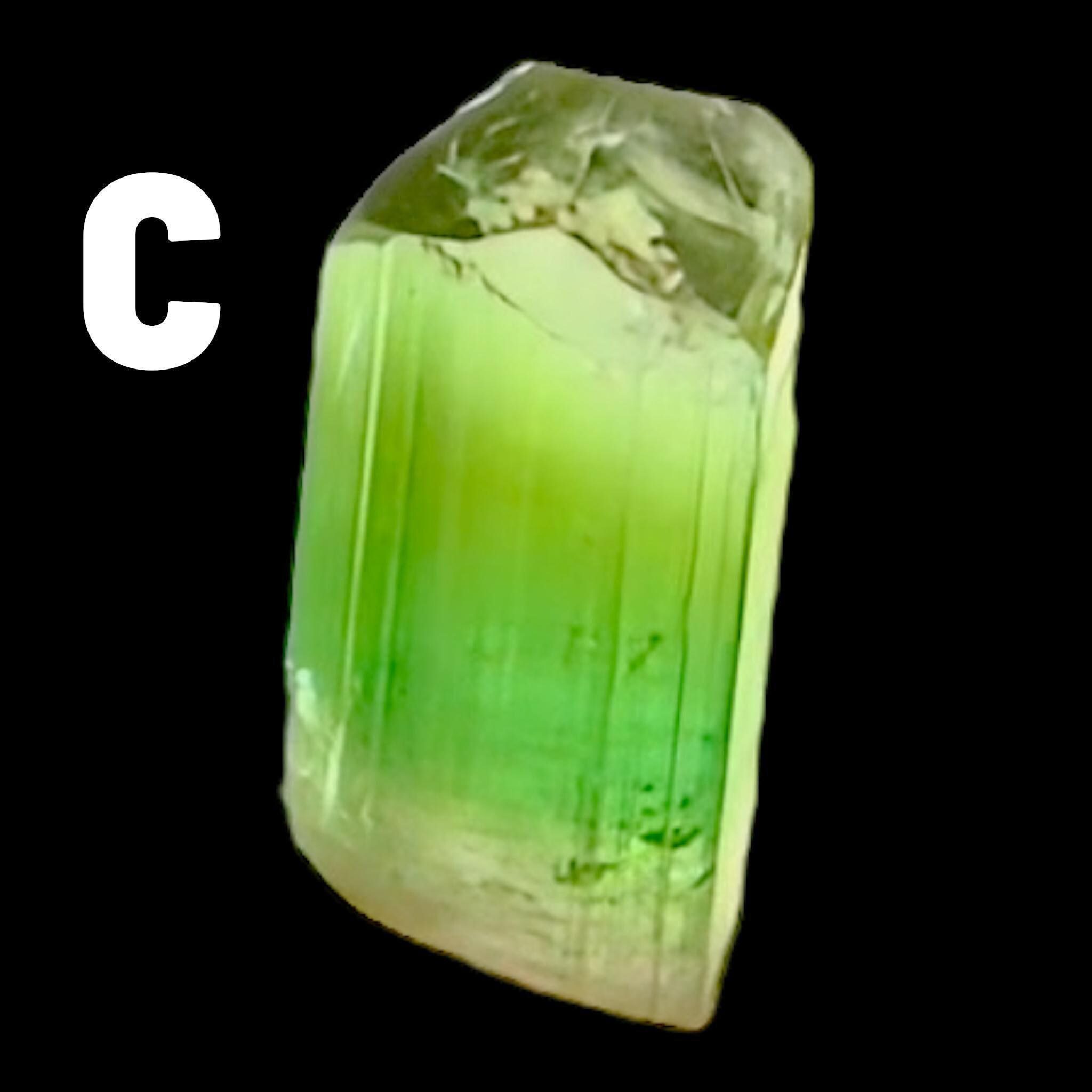 Green and pink tourmaline crystals, natural raw tourmaline from afghanistan, terminated tourmaline for collectors and healing crystal gifts - Image 4
