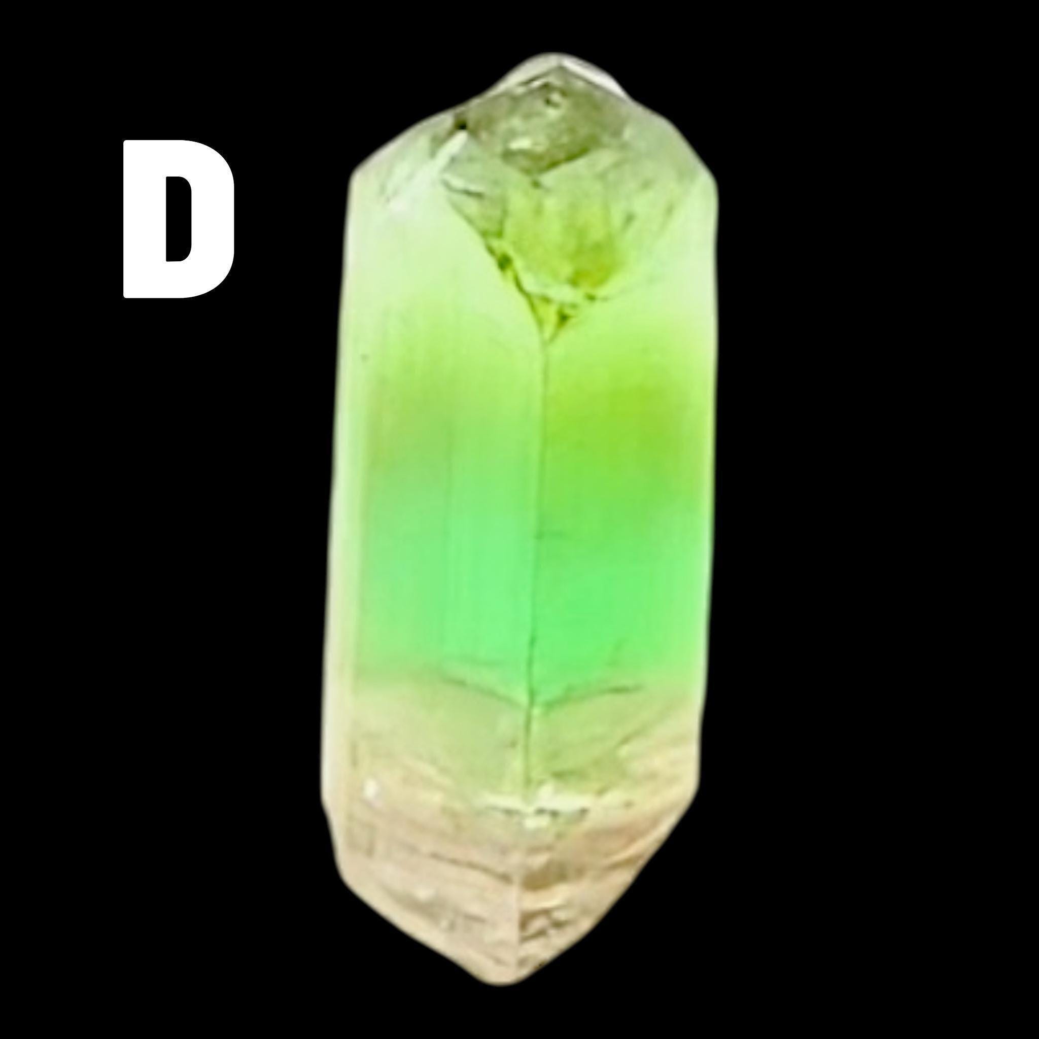 Green and pink tourmaline crystals, natural raw tourmaline from afghanistan, terminated tourmaline for collectors and healing crystal gifts - Image 5