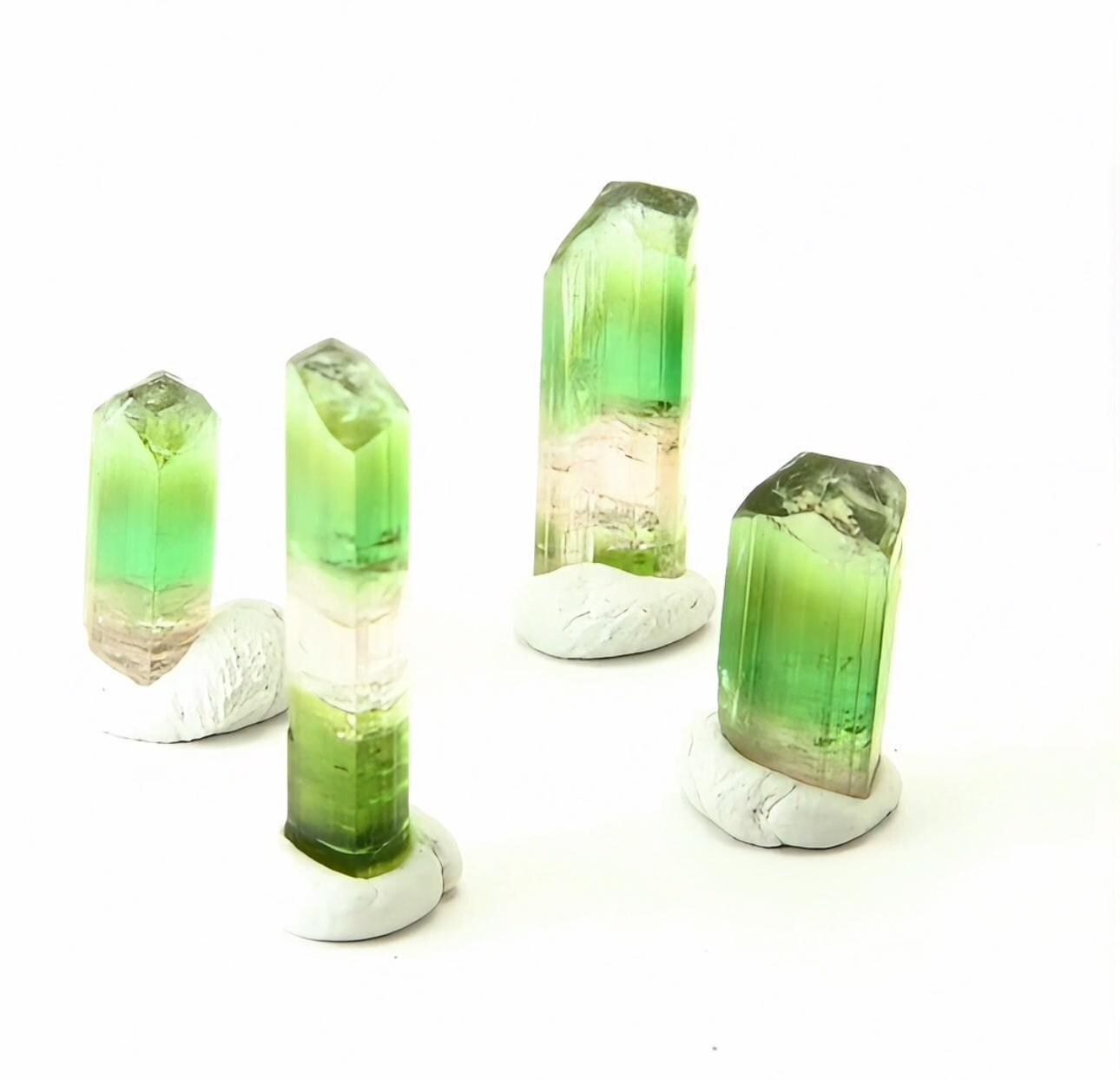 Green and pink tourmaline crystals, natural raw tourmaline from afghanistan, terminated tourmaline for collectors and healing crystal gifts - Image 6