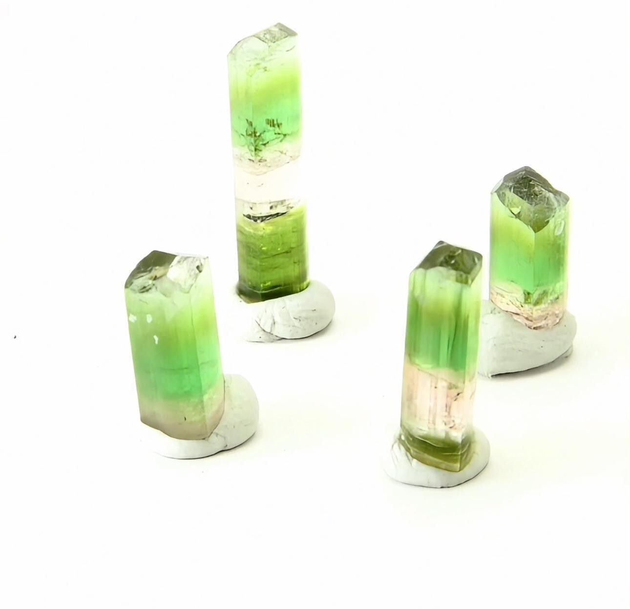 Green and pink tourmaline crystals, natural raw tourmaline from afghanistan, terminated tourmaline for collectors and healing crystal gifts - Image 7