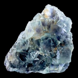 Green fluorite cluster with purple zoning, natural cubic fluorite crystal from namibia, raw fluorite specimen, mineral for collectors
