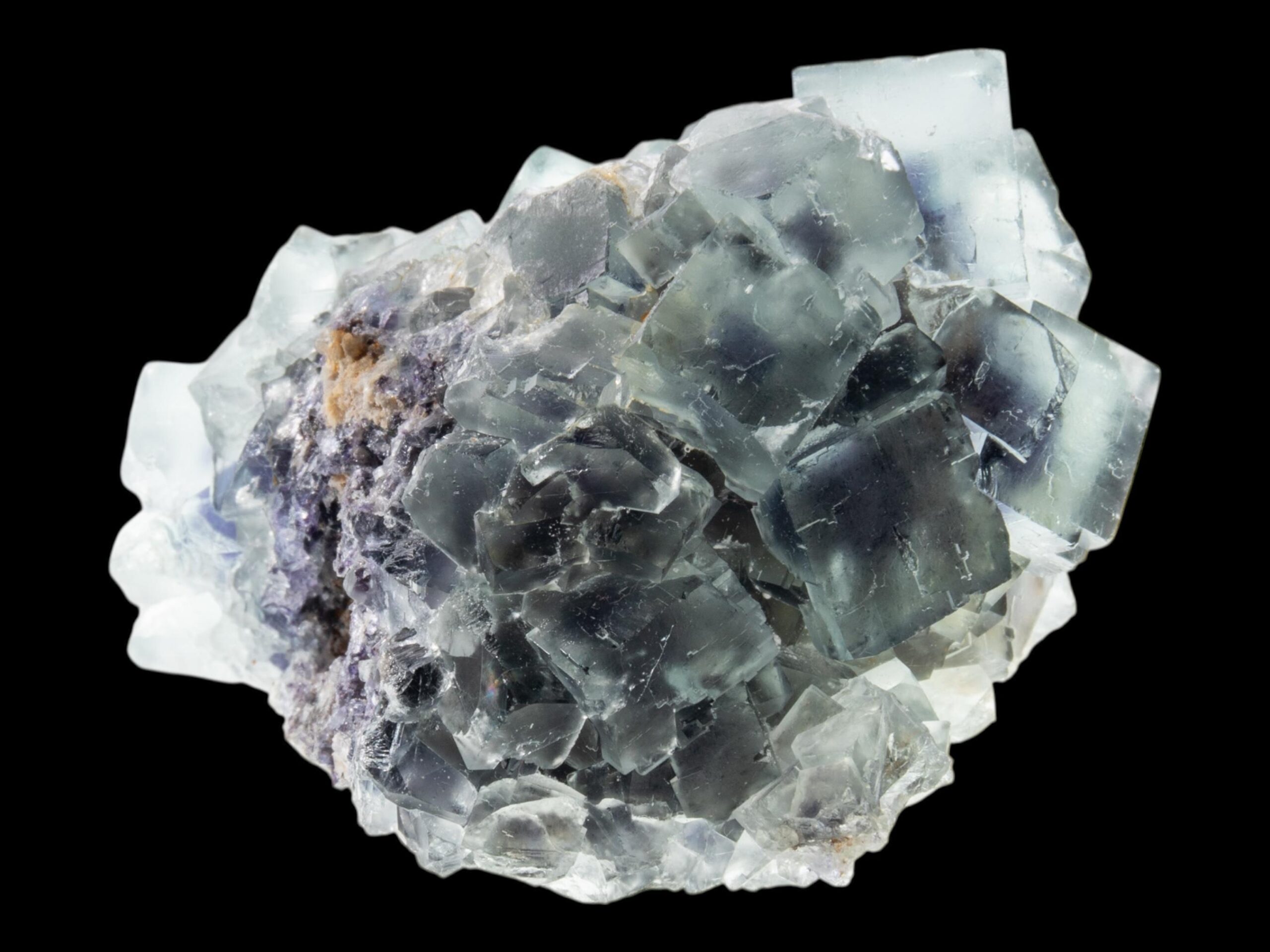 Fluorite cluster, blue fluorite crystal, cubic fluorite specimen, raw fluorite, natural fluorite, okorusu fluorite for collectors
