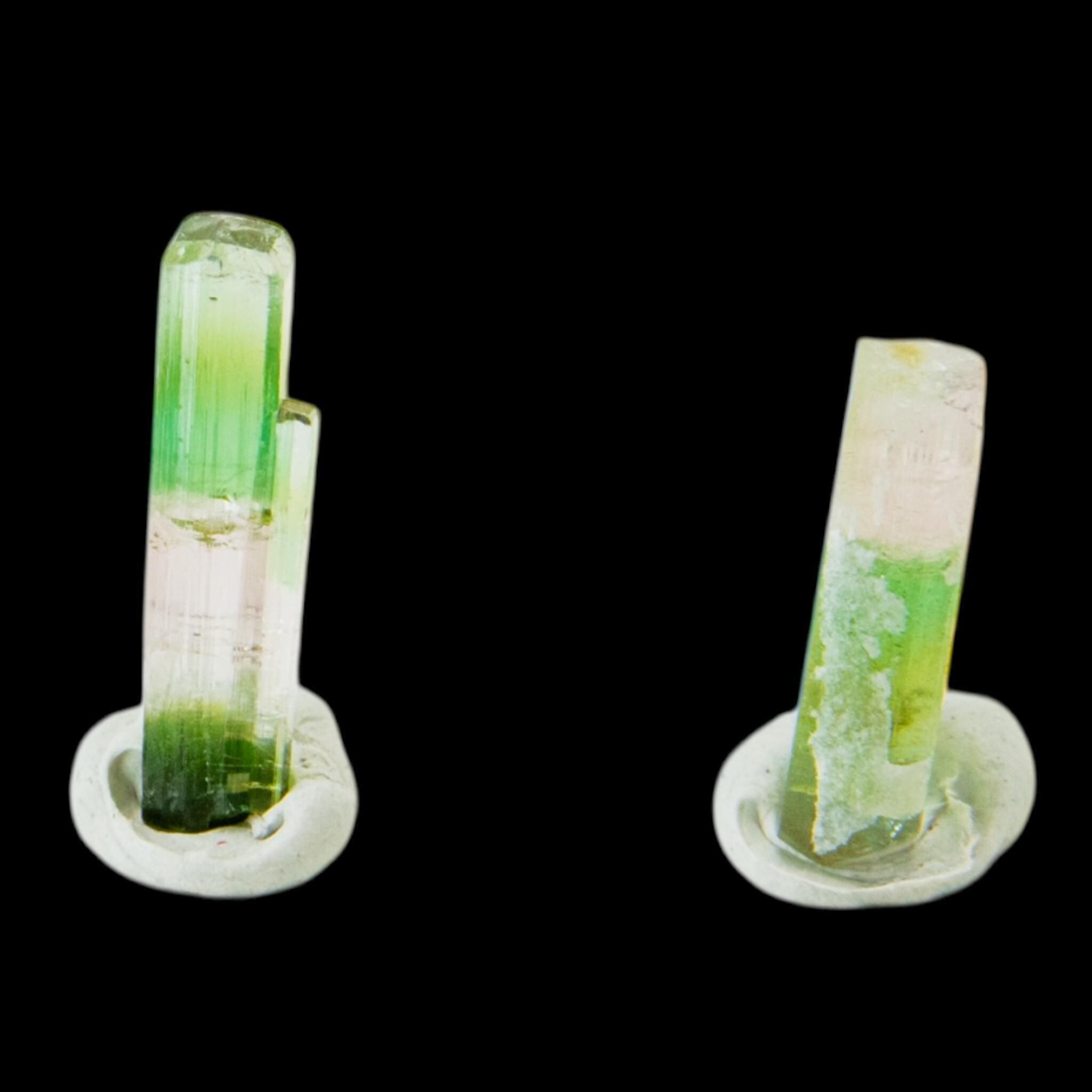 Green and pink tourmaline crystals, natural raw tourmaline from afghanistan, terminated tourmaline for collectors and crystal gifts - Image 2