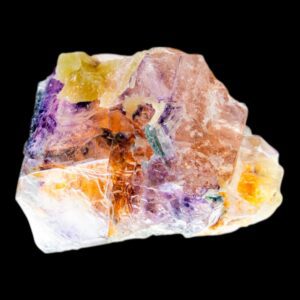 Chinese fluorite crystal and mineral specimen for desk display, natural fluorite specimen and uv reactive for collectors