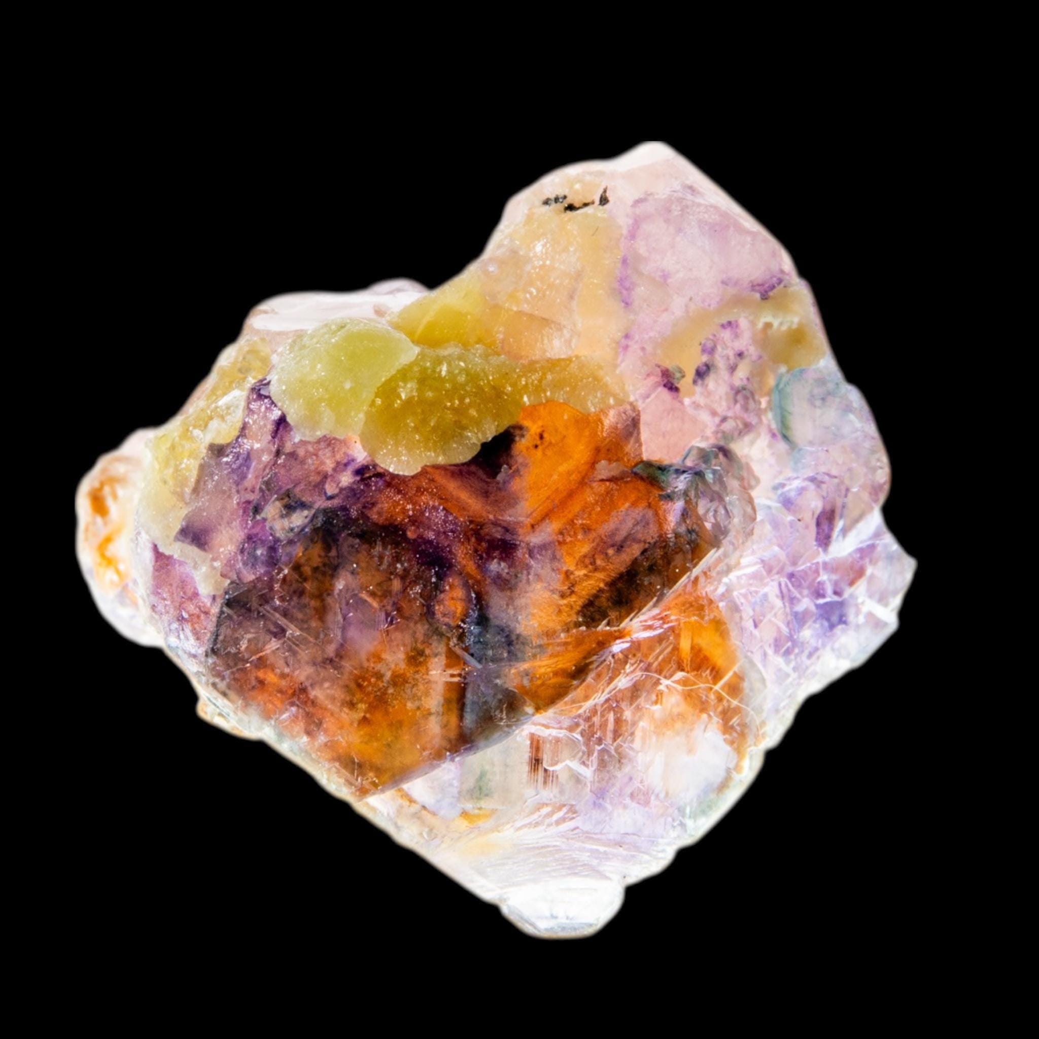 Chinese fluorite crystal and mineral specimen for desk display, natural fluorite specimen and uv reactive for collectors - Image 2
