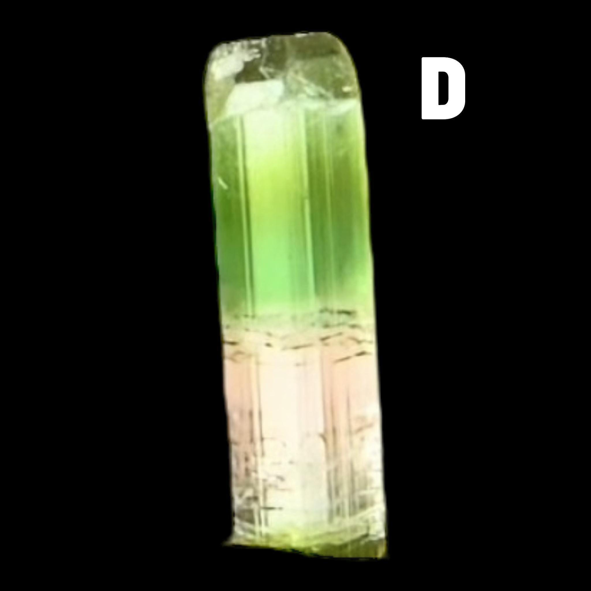 Green and pink tourmaline crystals, natural raw tourmaline from afghanistan, terminated tourmaline for collectors and crystal gifts - Image 7