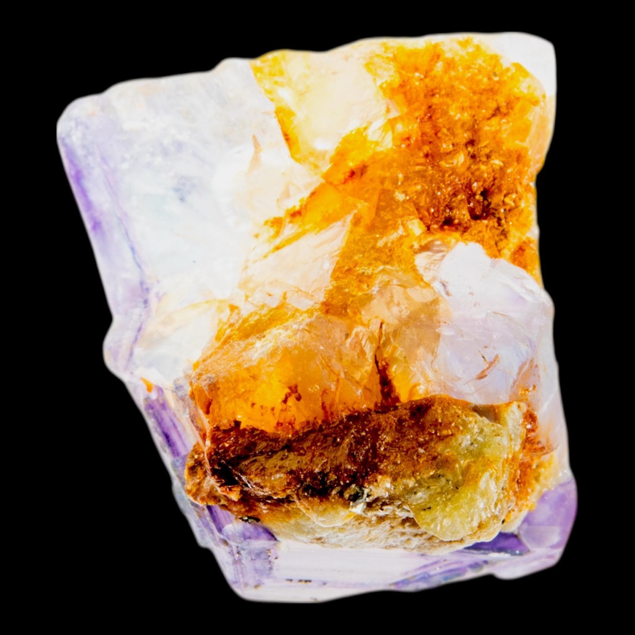 Fluorite crystal specimen on matrix for display, natural cubic fluorite for collectors, small display piece - Image 3
