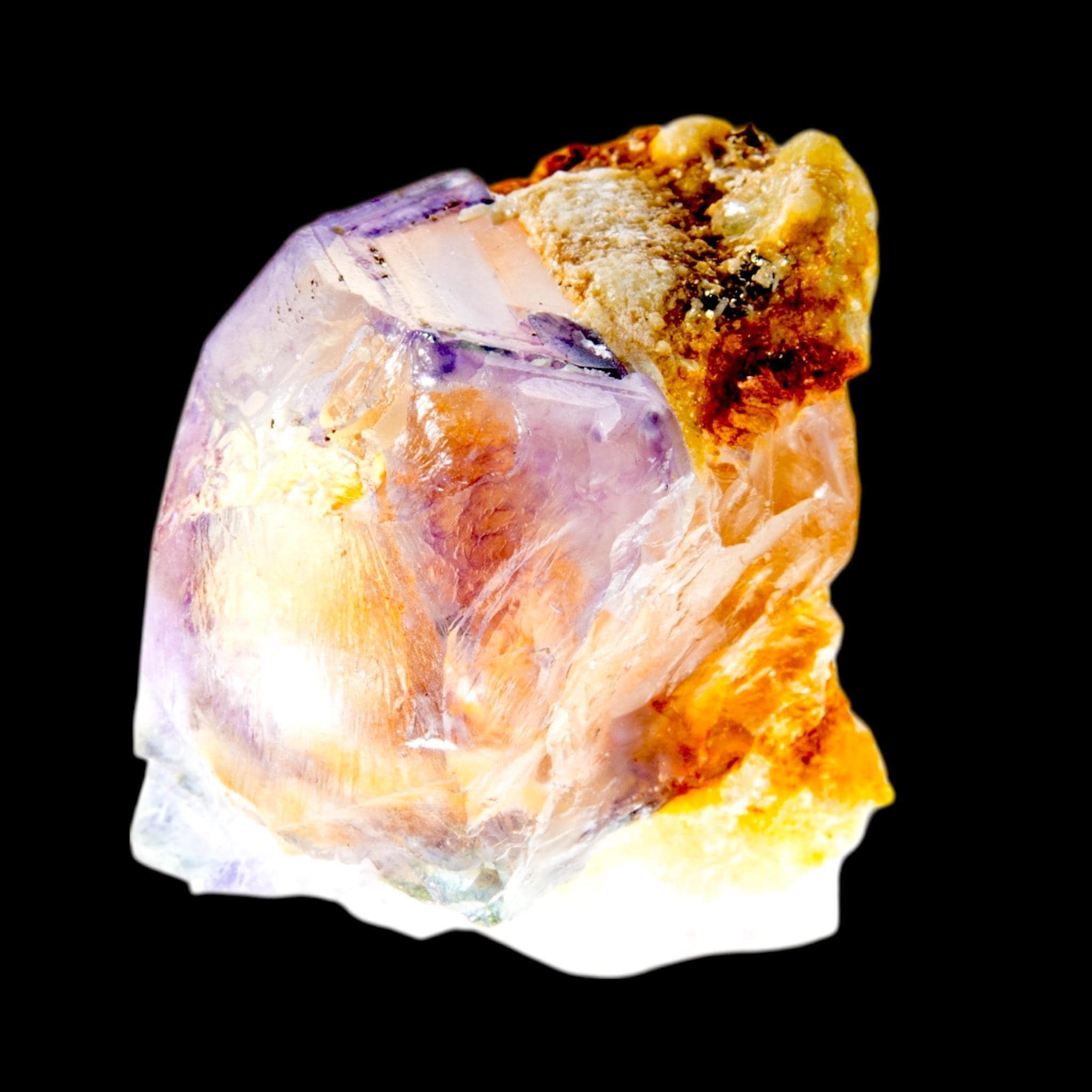 Fluorite crystal specimen on matrix for display, natural cubic fluorite for collectors, small display piece - Image 5