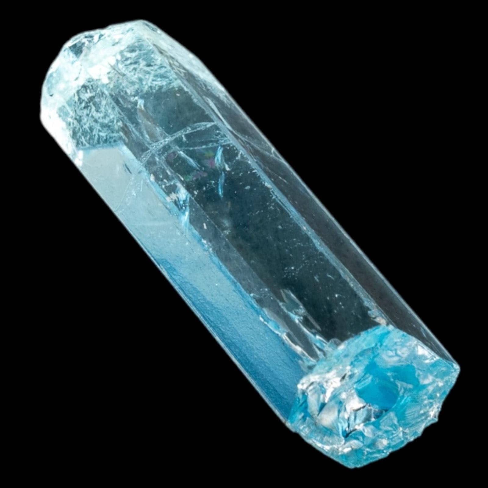 Raw aquamarine crystal from vietnam, natural blue beryl with termination, march birthstone, high clarity crystal for jewellery or display