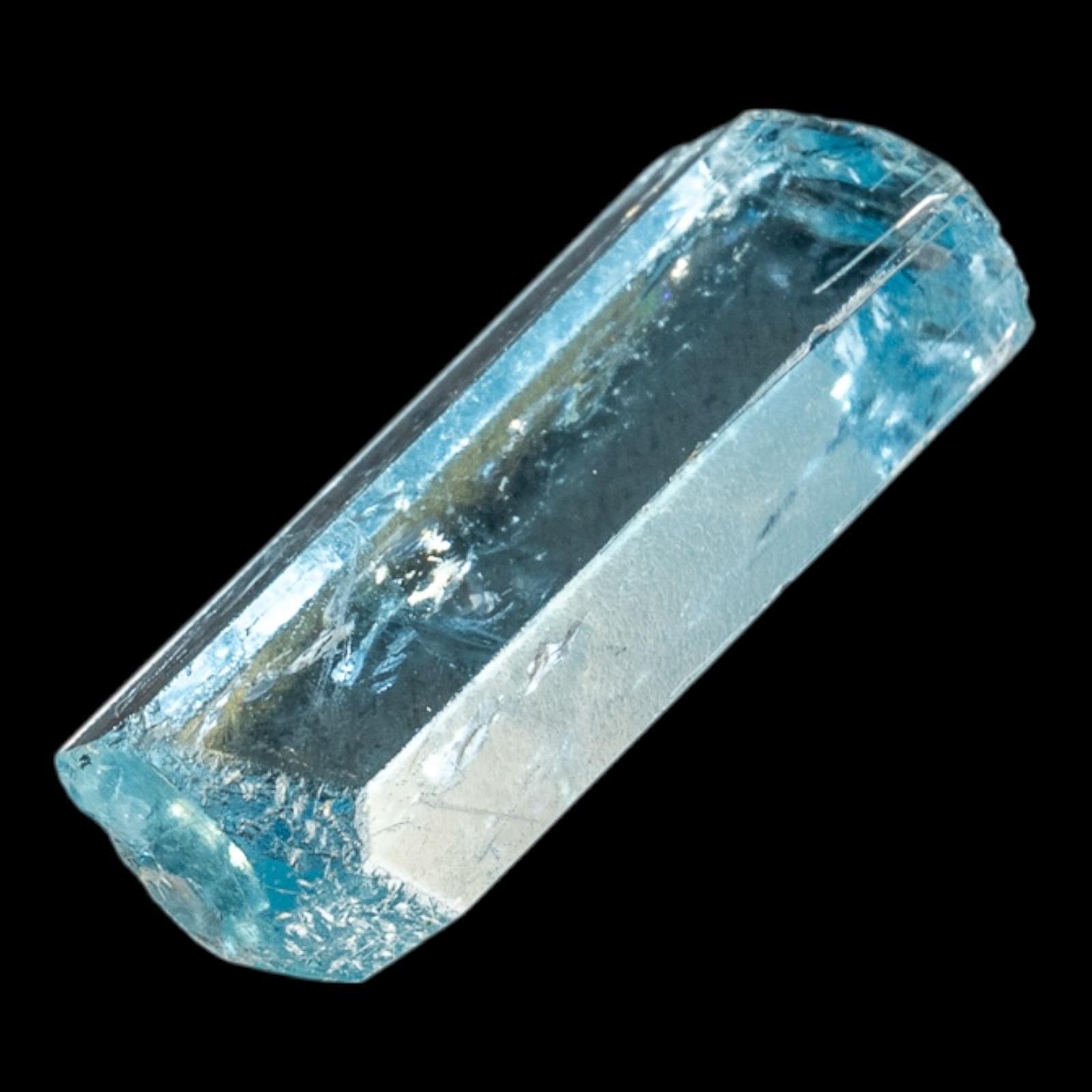 Raw aquamarine crystal from vietnam, natural blue beryl with termination, march birthstone, high clarity crystal for jewellery or display - Image 2