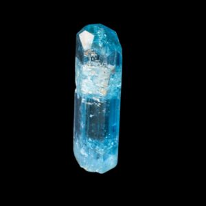 Raw aquamarine crystal for wire wrapping, natural blue aquamarine point for pendant making, healing crystal gift, deep blue vietnam crystal