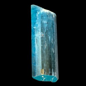 Aquamarine crystal from vietnam, rare colour aquamarine, deep blue-green aquamarine, premium raw crystal, march birthstone, throat chakra