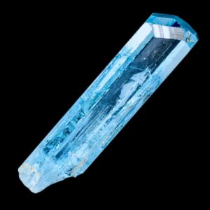Aquamarine crystal natural raw blue aquamarine specimen, aquamarine point for collectors, march birthstone crystal, healing aquamarine