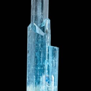 Natural aquamarine crystal, raw blue beryl, collector’s mineral, march birthstone, healing crystal, high-quality specimen, gift idea for her