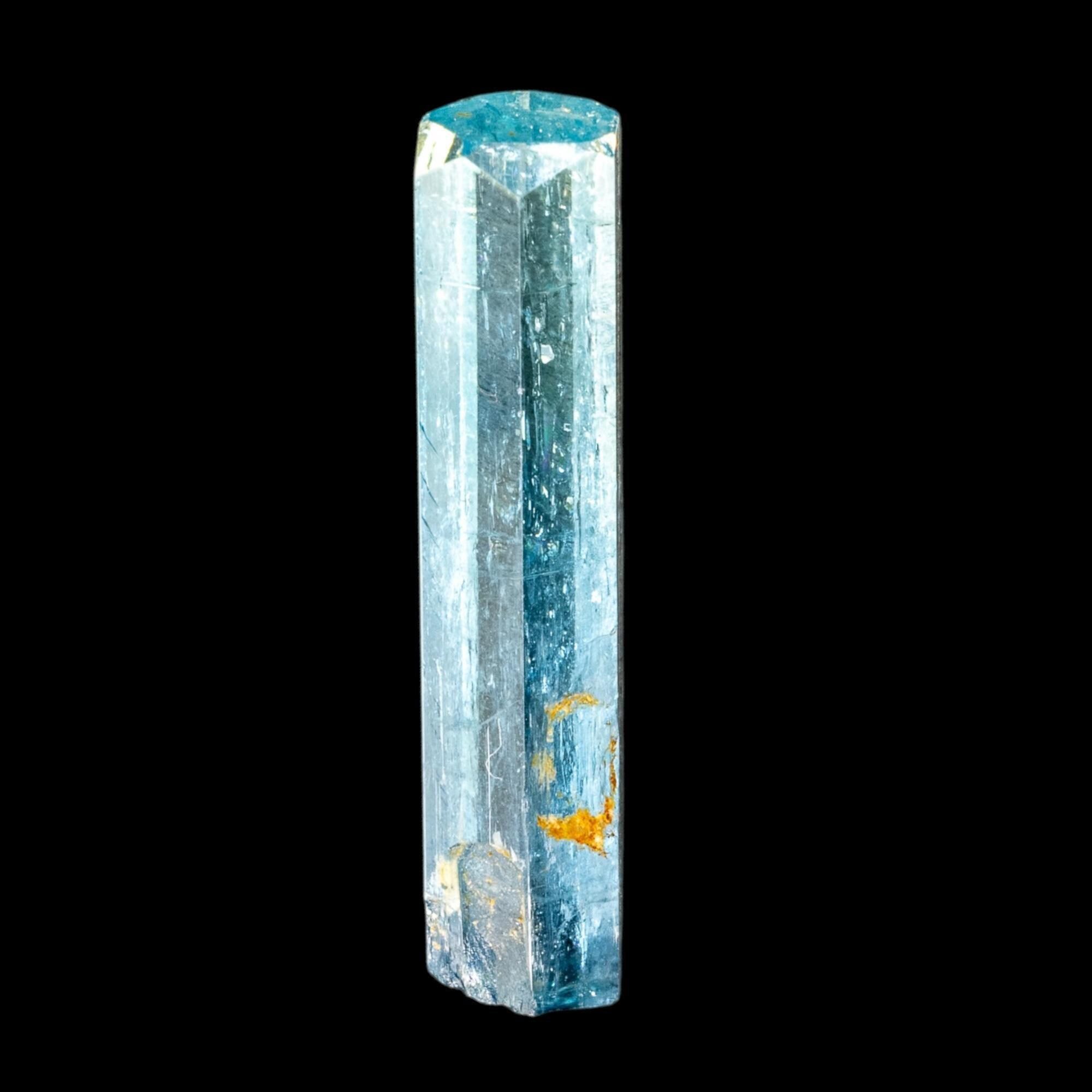 Aquamarine crystal from vietnam, natural aquamarine with termination, vibrant blue aquamarine, march birthstone, collectors mineral gift - Image 2