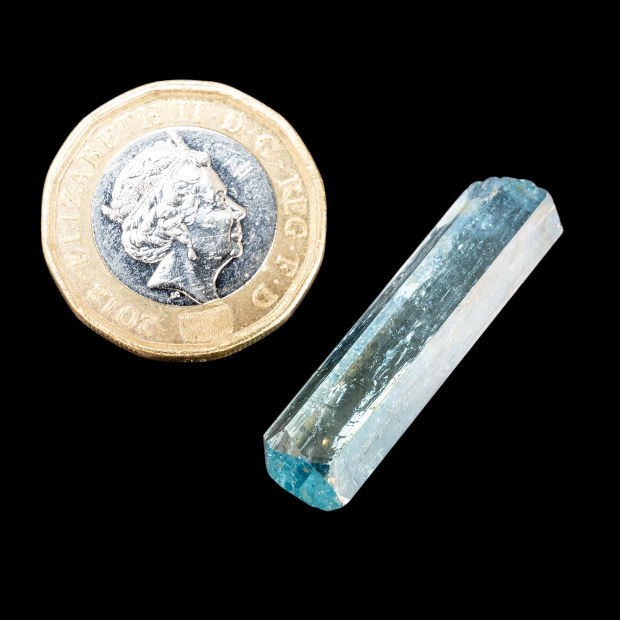 Aquamarine crystal from vietnam, natural aquamarine with termination, vibrant blue aquamarine, march birthstone, collectors mineral gift - Image 5
