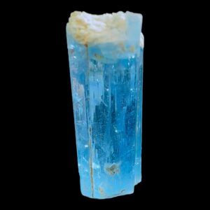 Aquamarine crystal natural blue aquamarine specimen from vietnam, raw aquamarine with matrix, collector crystal, aquamarine display