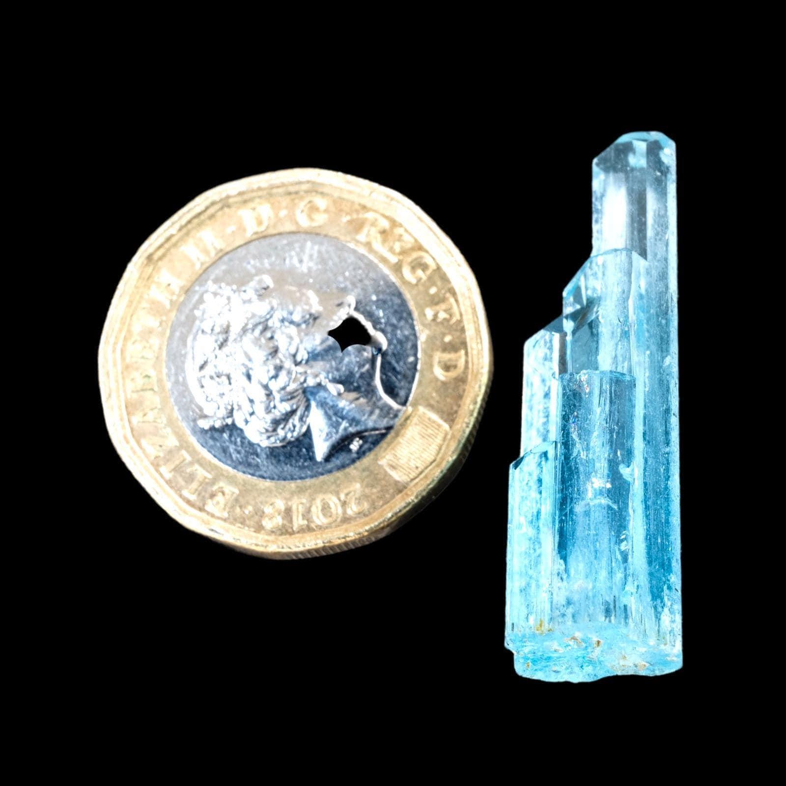 Natural aquamarine crystal, raw blue beryl, collector’s mineral, march birthstone, healing crystal, high-quality specimen, gift idea for her - Image 5