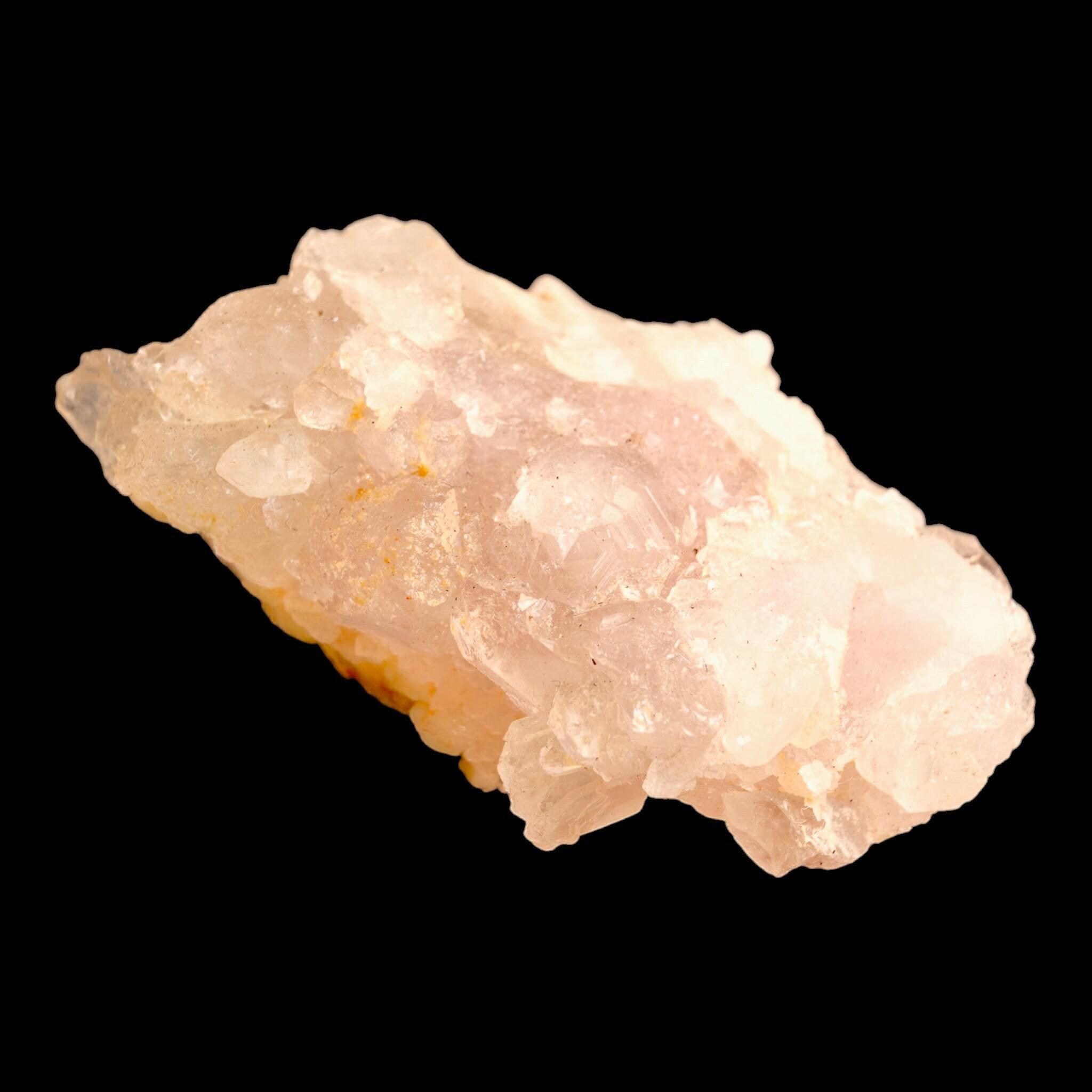 Crystallised rose quartz cluster, canga rosa brazil, pale pink quartz crystal, raw rose quartz specimen, mineral display for collectors - Image 4
