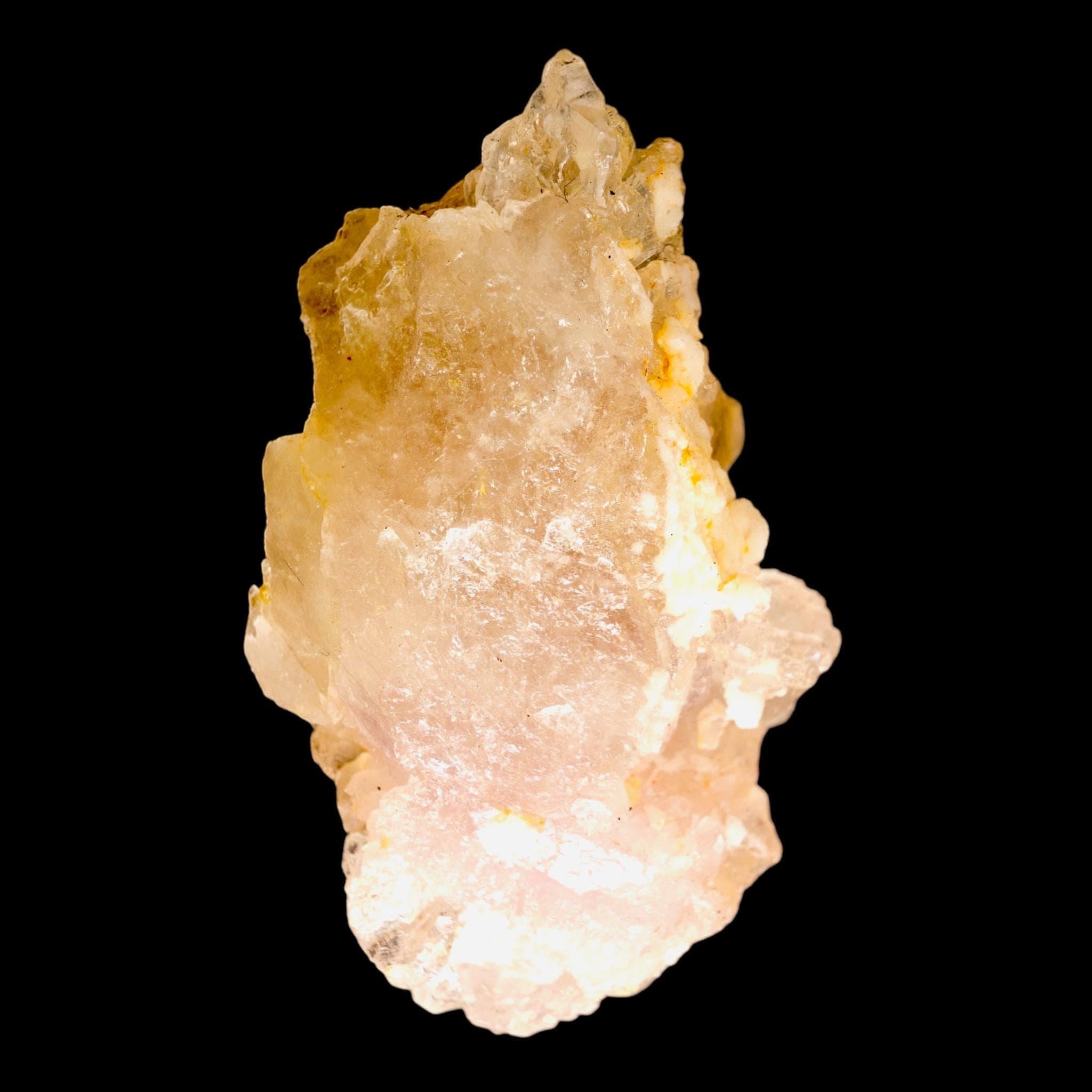 Crystallised rose quartz cluster, canga rosa brazil, pale pink quartz crystal, raw rose quartz specimen, mineral display for collectors - Image 6