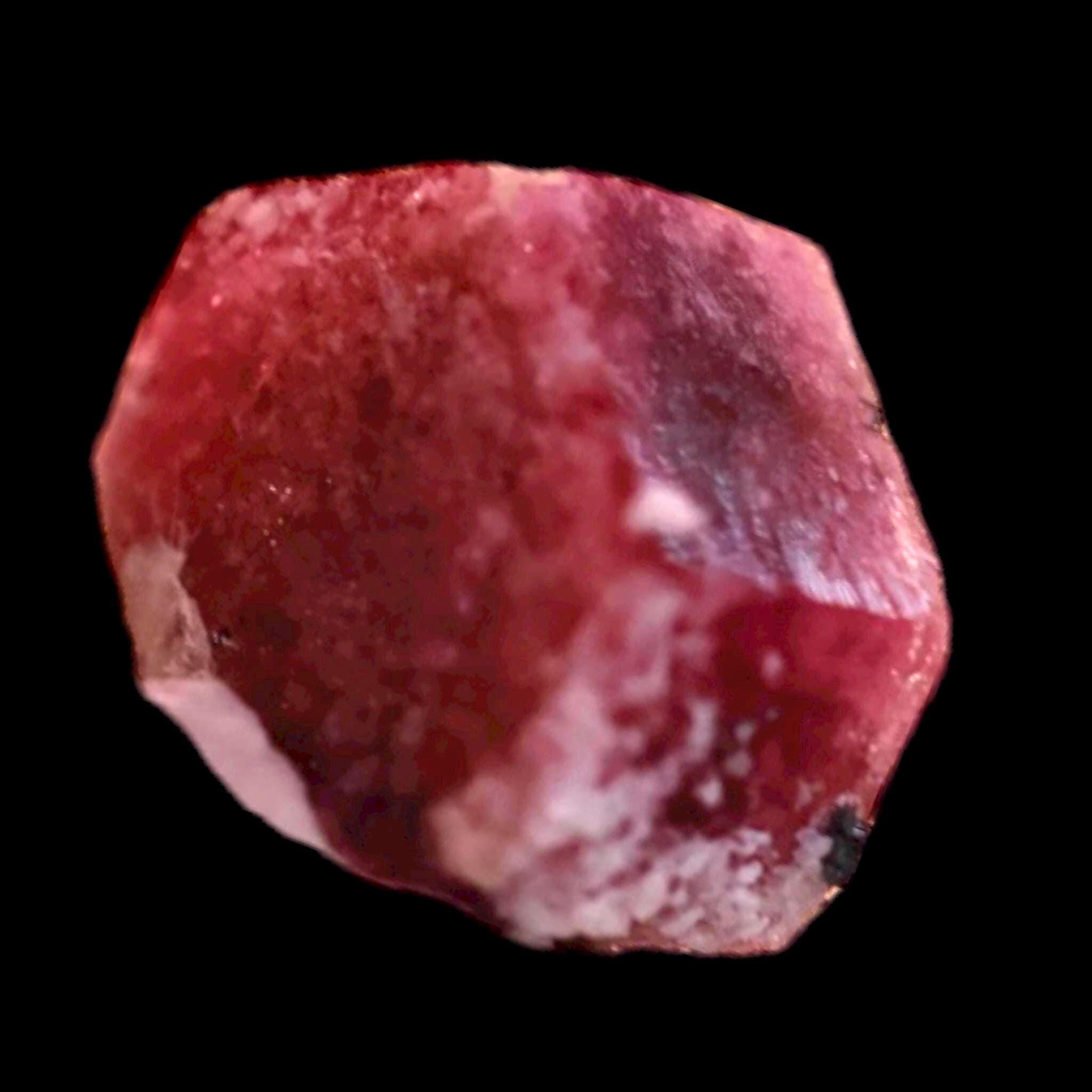 Red beryl crystal from utah, natural red beryl mineral specimen for collectors, rare thumbnail crystal display