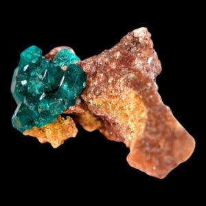 Dioptase crystal, tsumeb mine namibia, green dioptase specimen, raw mineral display, cabinet specimen, collector crystal