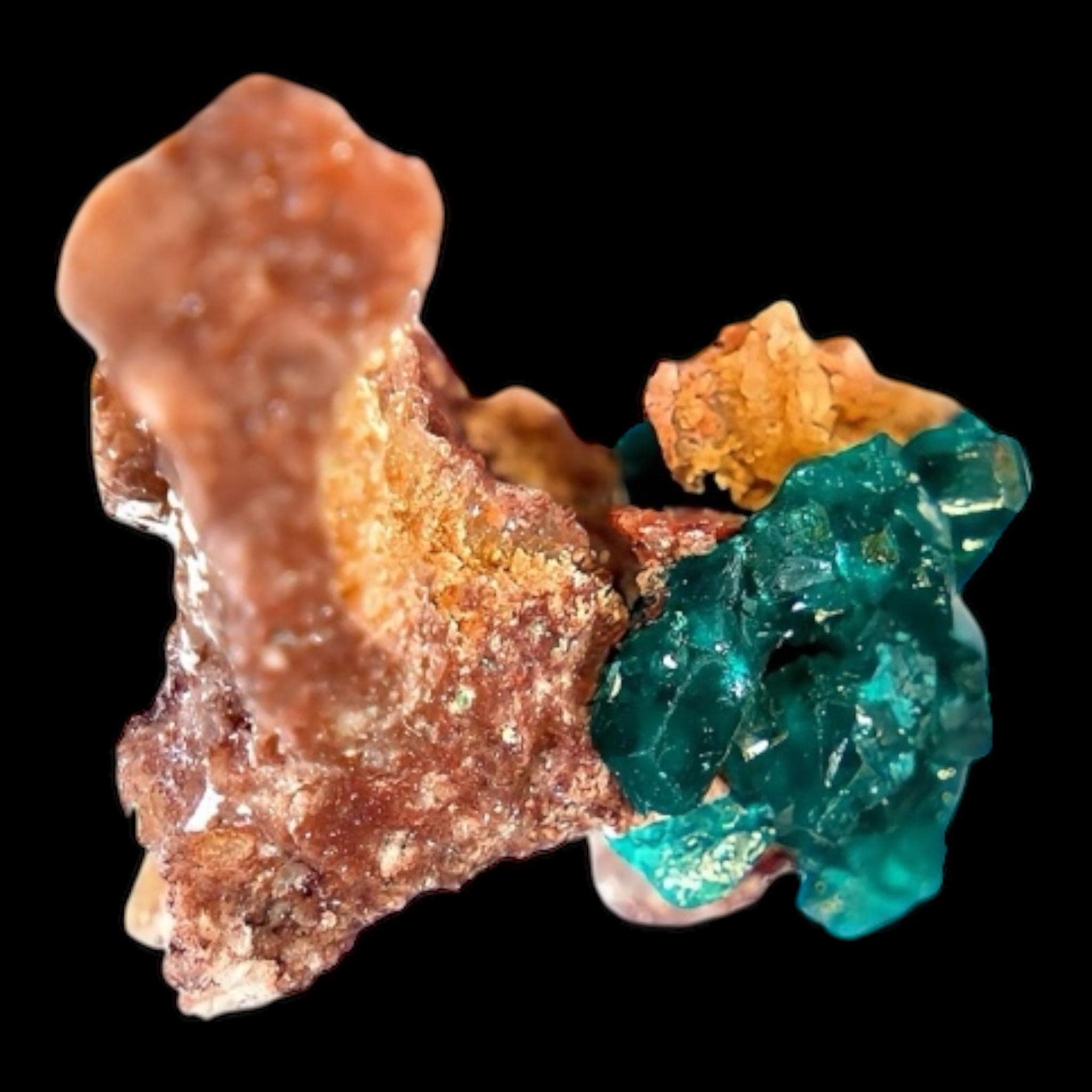 Dioptase crystal, tsumeb mine namibia, green dioptase specimen, raw mineral display, cabinet specimen, collector crystal - Image 5