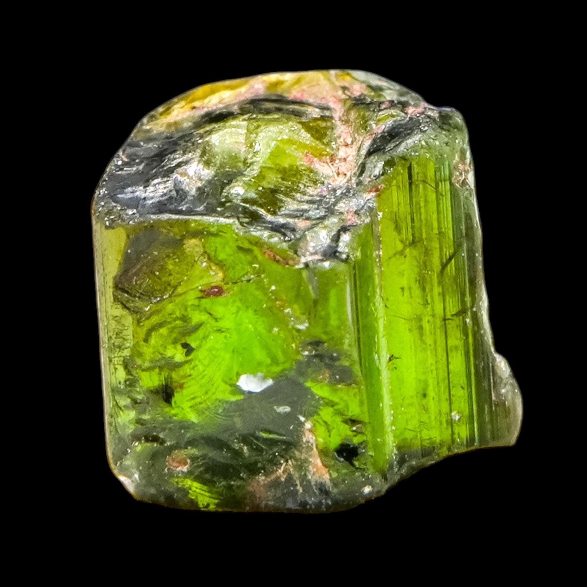 Green tourmaline crystal, raw tourmaline, natural tourmaline crystal, untreated tanzania tourmaline, mwajanga mineral specimen