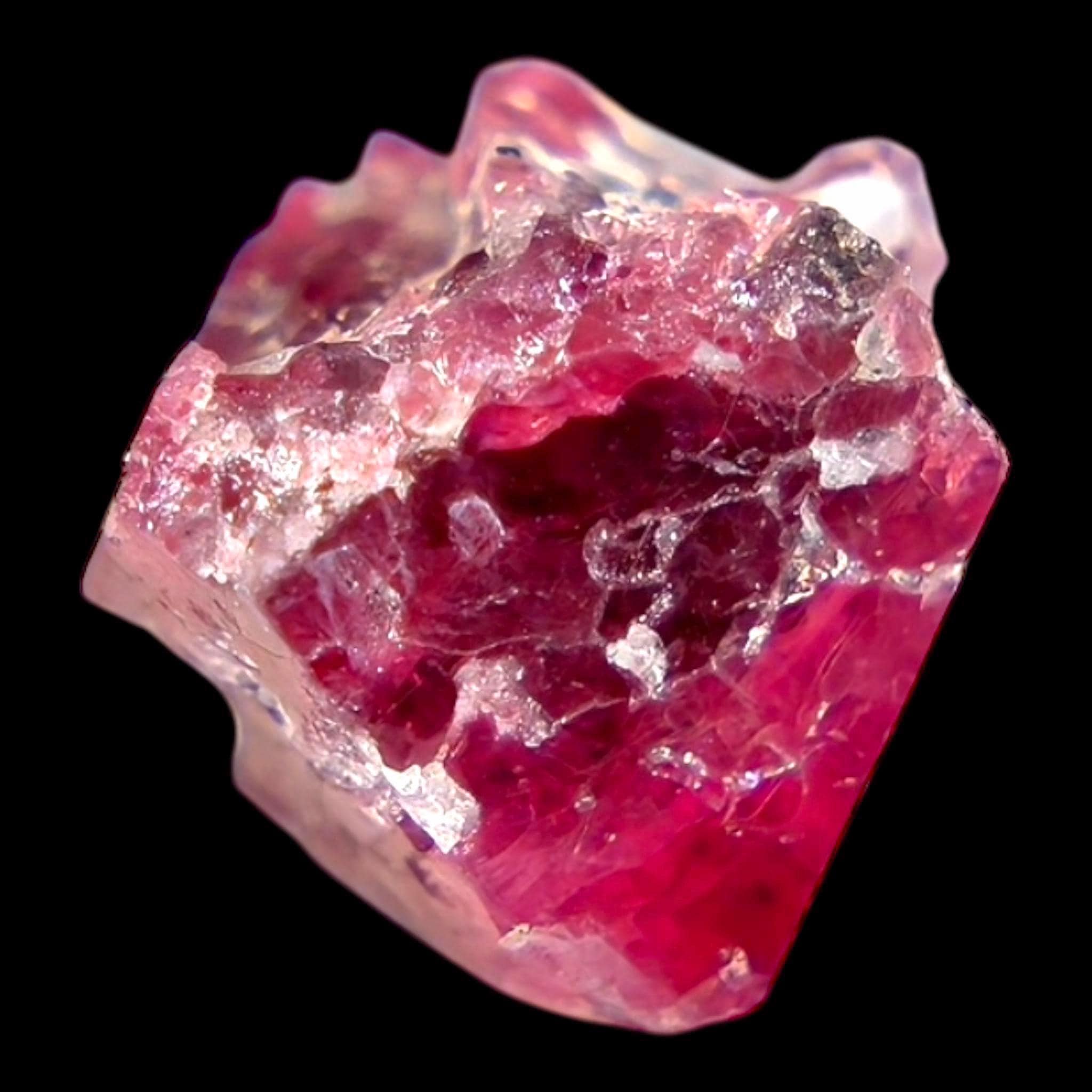 Raw pink spinel crystal, natural spinel specimen, untreated gemstone, mahenge tanzania, collector mineral, gem crystal - Image 2