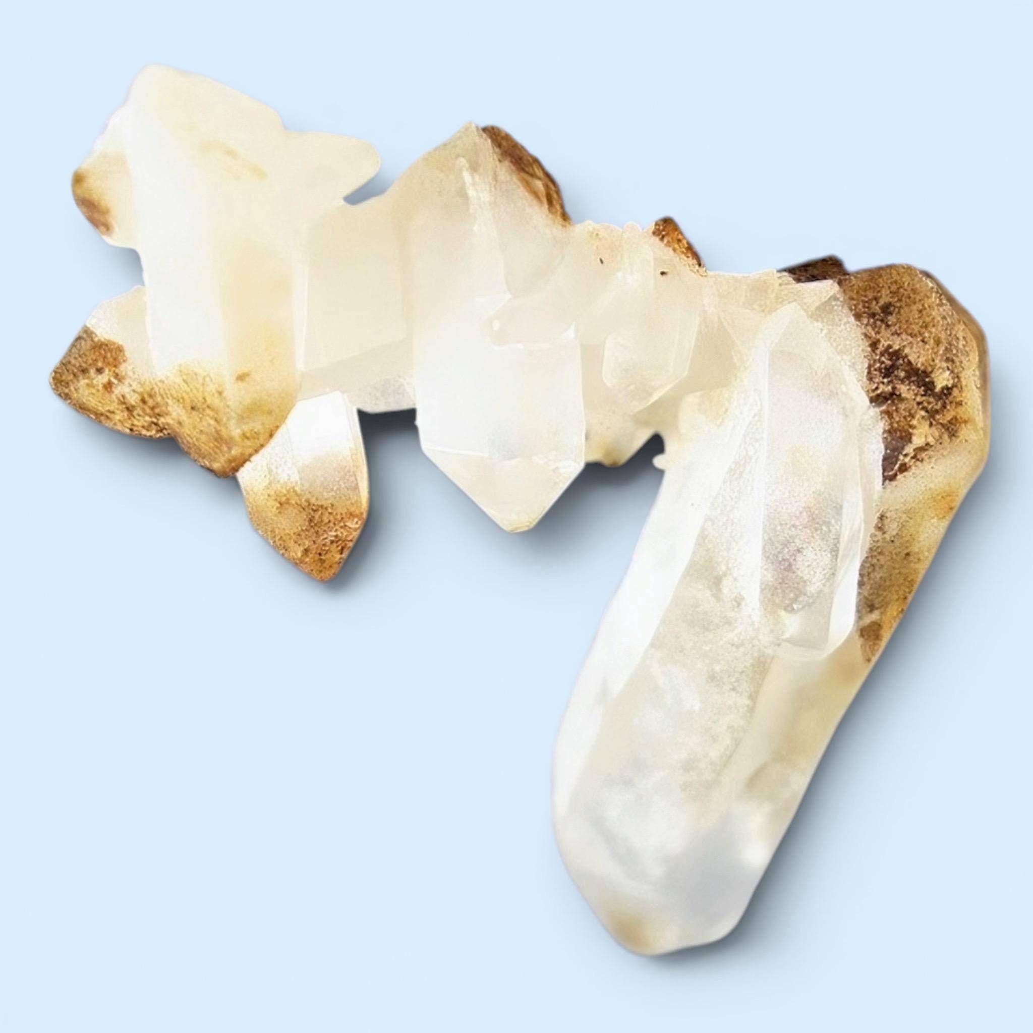 Swiss quartz crystal cluster, clear quartz crystal, alpine quartz specimen, natural mineral specimen, swiss alps quartz - Image 2