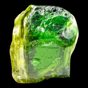 Chrome tourmaline rough, green tourmaline crystal, facet grade gem rough, natural tourmaline, tanzania mineral specimen